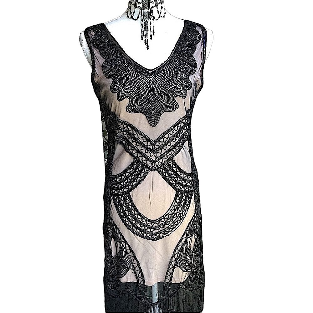 Art Deco Beaded Dress. B11 Gem